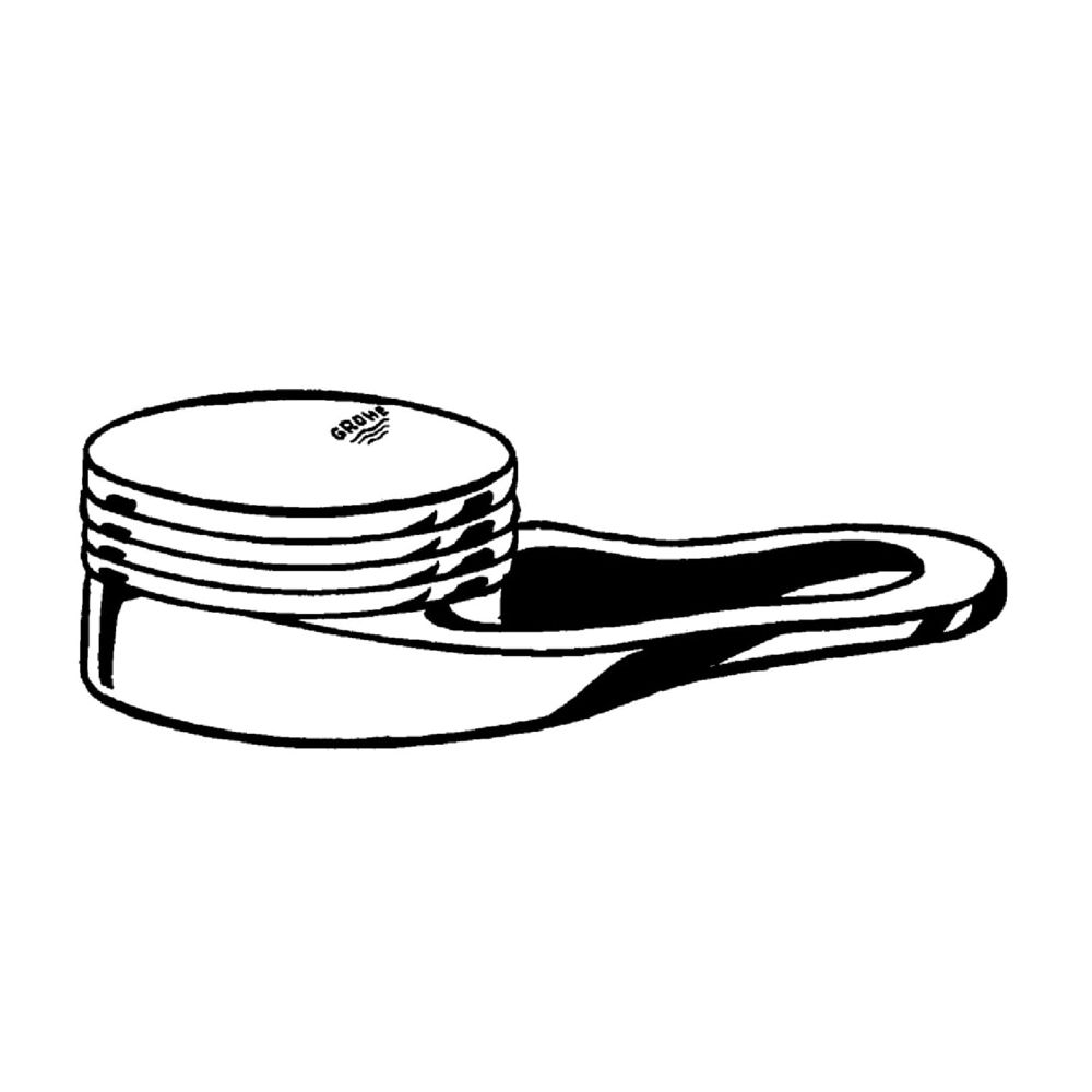 Grohe Hebel, komplett, für Europlus, Chrom/Schwarz, 46129IK0... GROHE-46129IK0  (Abb. 2)