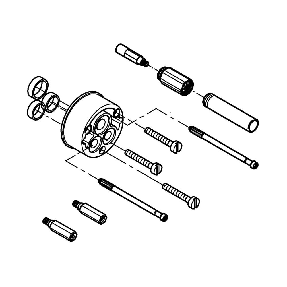 Grohe Verlängerungsset, 25mm, DN 15, Silk Metal, 46191AV0... GROHE-46191AV0  (Abb. 2)