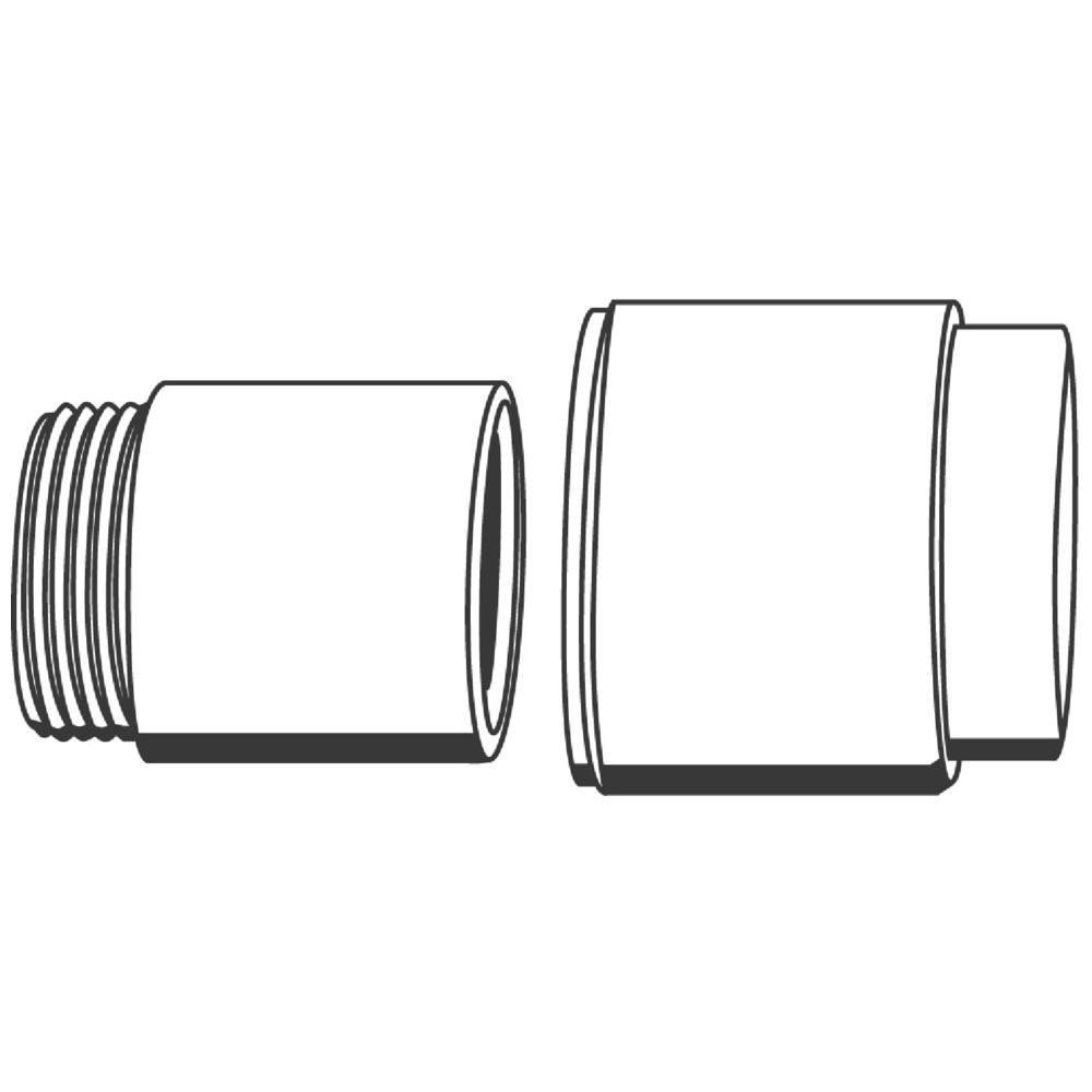 Grohe Verlängerungsset für Wandbatterien, 30mm, Hard Graphite, 46238A00... GROHE-46238A00  (Abb. 2)