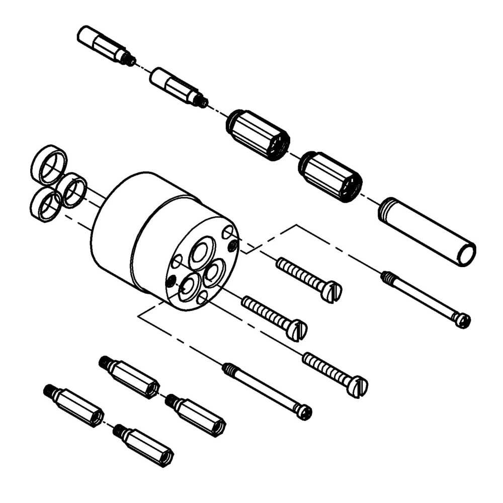 Grohe Verlängerungsset 50mm, G 1/2", Edelmessing, 46343Z00... GROHE-46343Z00  (Abb. 2)