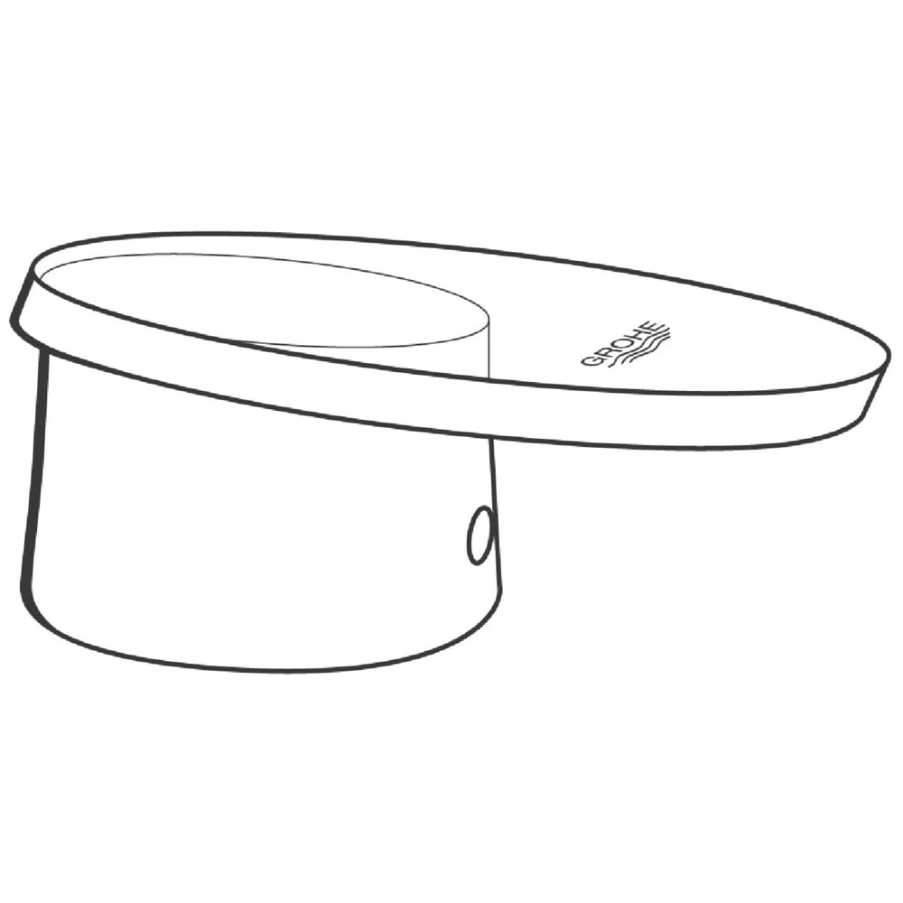 Grohe Glashebel Taron für 3-Loch-Kombinationen, Chrom/Blau, 46483IM0... GROHE-46483IM0  (Abb. 2)