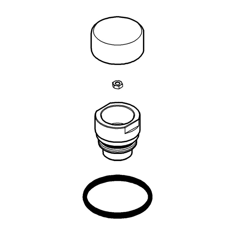 Grohe Umstellknopf Nickel gebürstet, 46721EN0... GROHE-46721EN0 4005176919923 (Abb. 1)