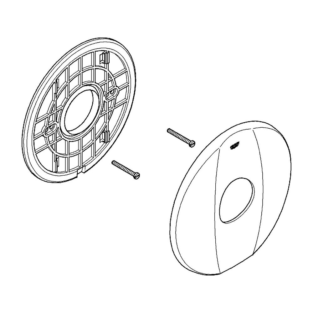 Grohe Rosette für Grohtherm 3000, Chrom, 47759000... GROHE-47759000 4005176818691 (Abb. 2)