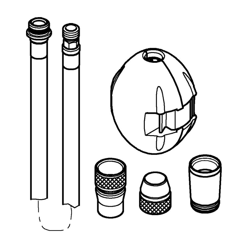 Grohe Brauseschlauch für Spültischbatterien mit herausziehbarer Dual Spülbrause oder Mo... GROHE-48293000 4005176358593 (Abb. 3)