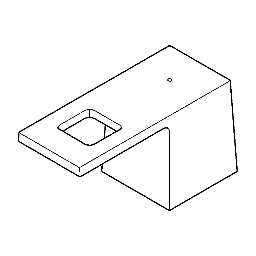 Grohe Eurocube Griffpaar für 3-Loch-Waschtischbatterie Supersteel, Markierung Blau/Rot... GROHE-48321DC0 4005176619175 (Abb. 2)