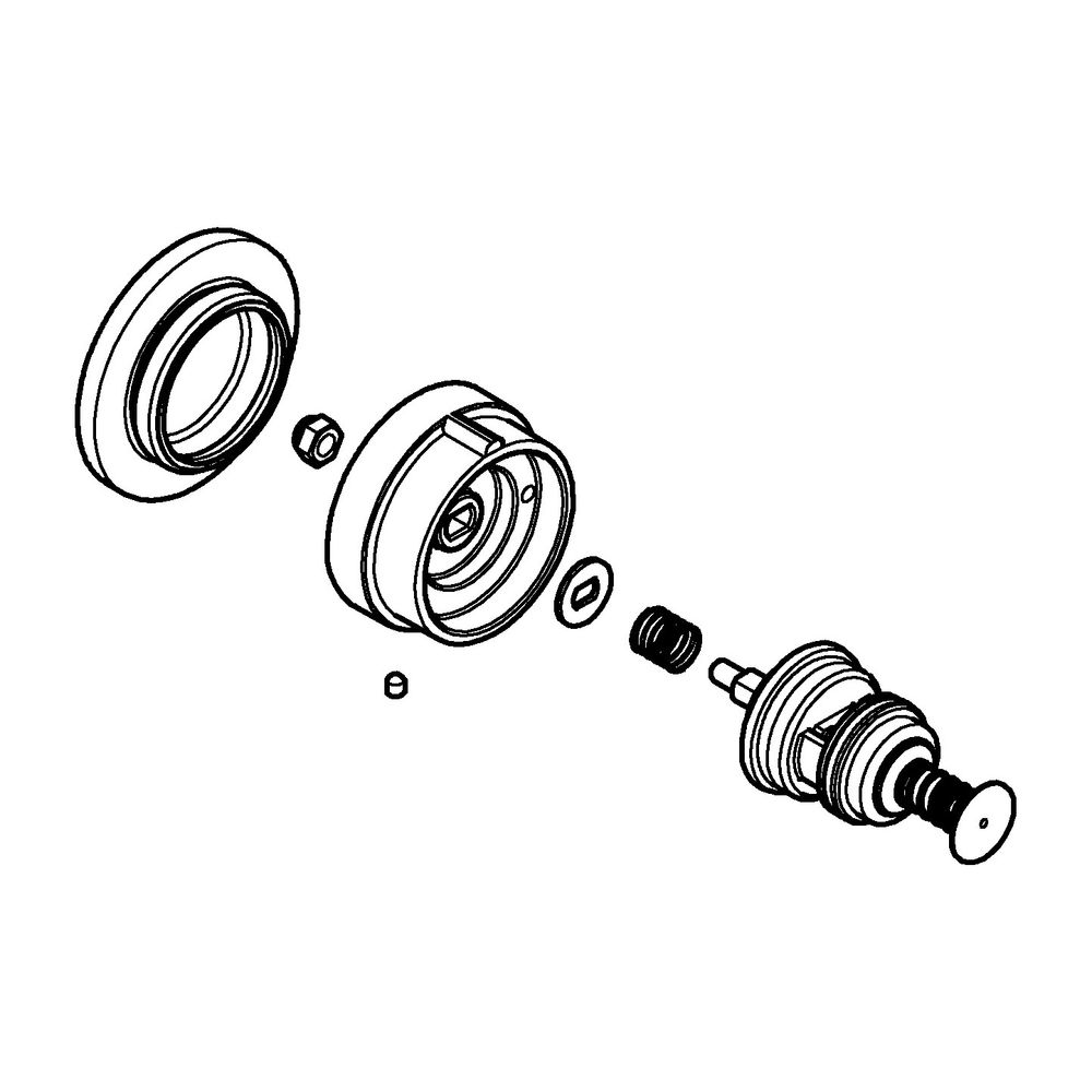 Grohe Umstellung, für Einhand-Wannenbatterien, Wand-/Bodenmontage, automatische Umstell... GROHE-48405AL0 4005176674655 (Abb. 2)