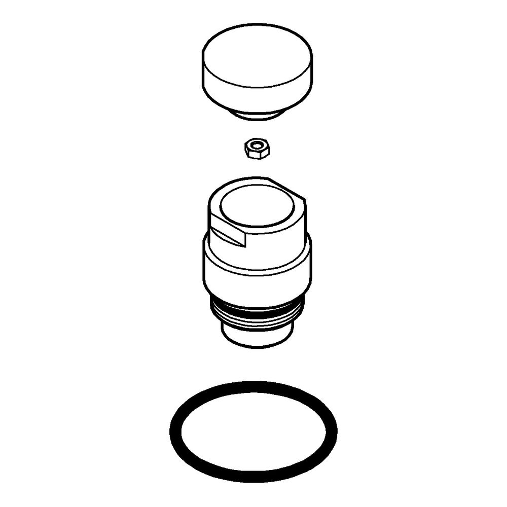 Grohe Umstellknopf für 5-Loch-Wannenkombination, Chrom, 48411000... GROHE-48411000 4005176479380 (Abb. 3)