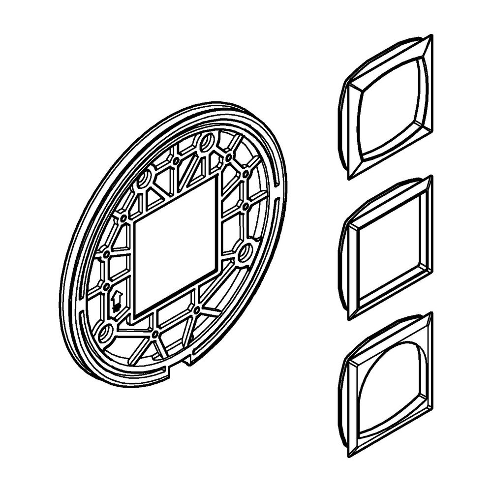 Grohe Montageplatte für Einhandmischer-Fertigmontagesets, Chrom... GROHE-48441000 4005176487019 (Abb. 2)