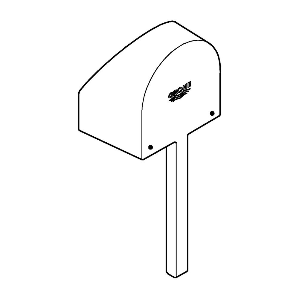 Grohe Hebel für 46mm Kartusche bei Einhandmischer-Fertigmontageset, StarLight Oberfläch... GROHE-48496DC0 4005176619410 (Abb. 2)