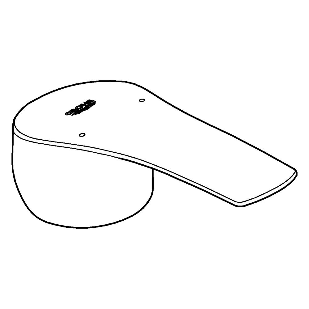 Grohe Hebel für Eurosmart Einhebelmischer, mit Temperaturanzeige, Mattschwarz, 4853024... GROHE-485302430 4005176788307 (Abb. 2)