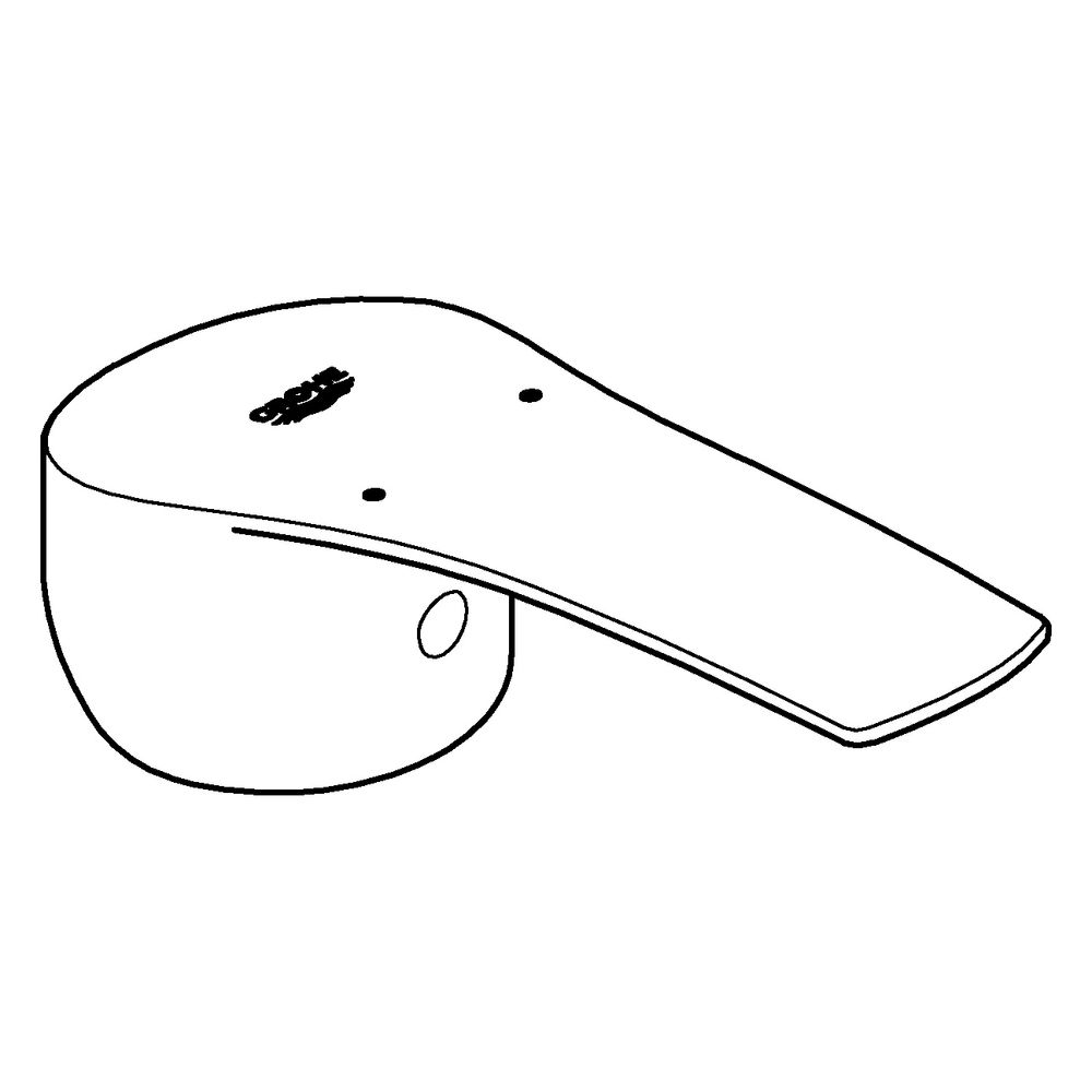 Grohe Hebel für Einhandmischer, mit Temperaturanzeige, Mattschwarz, 485502430... GROHE-485502430 4067393031215 (Abb. 2)