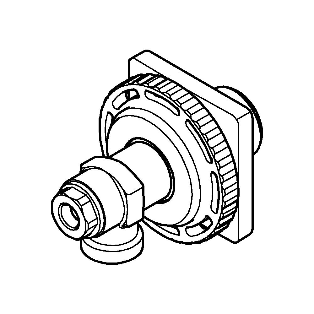 Grohe Wasseranschluss für Elemente mit WC-Spülkasten, Messing, G 1/2" x G 3/8", 4856100... GROHE-48561000 4005176698545 (Abb. 2)