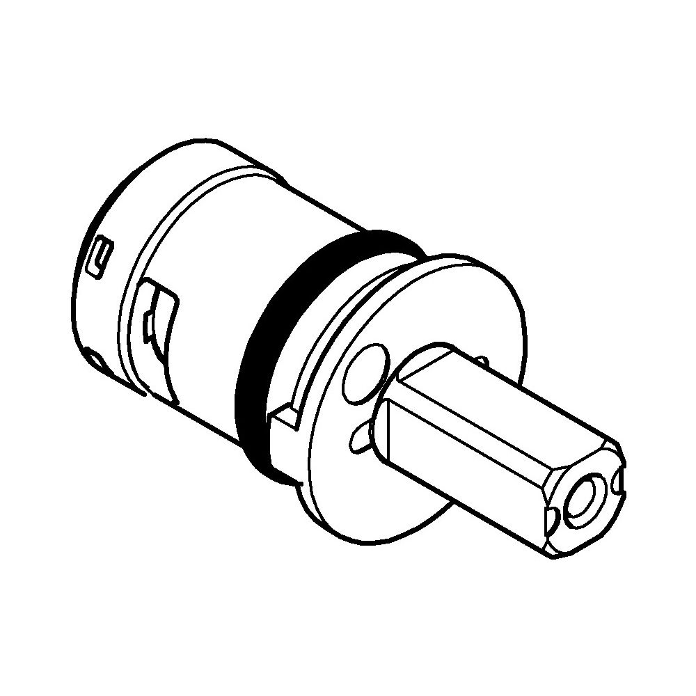 Grohe Keramik-Oberteil 1/2" links für Einhandmischer mit Filterfunktion... GROHE-48620000 4005176775130 (Abb. 2)
