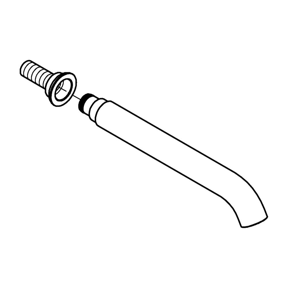 Grohe Auslauf, Ausladung 180mm, mit Mousseur, Supersteel, 48638DC0... GROHE-48638DC0 4005176781582 (Abb. 2)