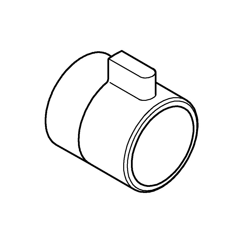 Grohe Absperrgriff für Grohtherm Thermostat-Fertigmontageset, Mattschwarz, 490812430... GROHE-490812430 4067393017080 (Abb. 2)