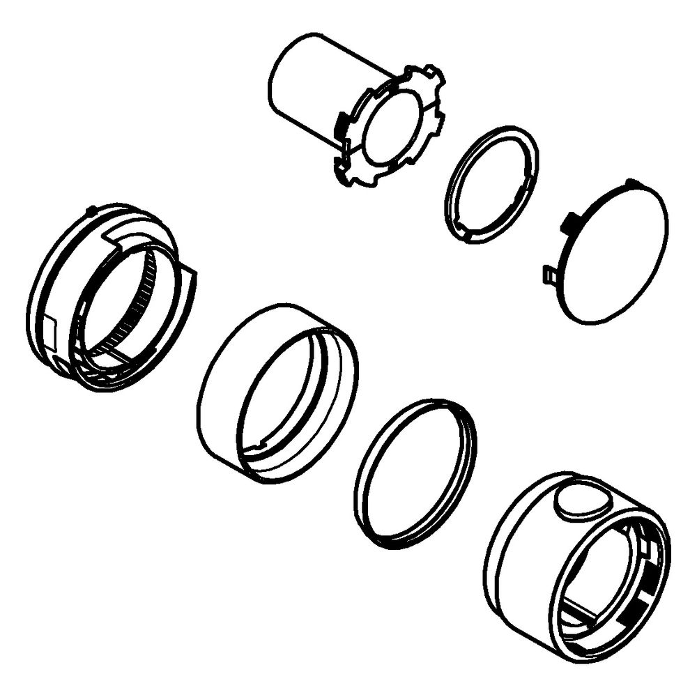 Grohe Temperaturwählgriff für Grohtherm Fertigmontageset, Mattschwarz, 490822430... GROHE-490822430 4067393030911 (Abb. 2)