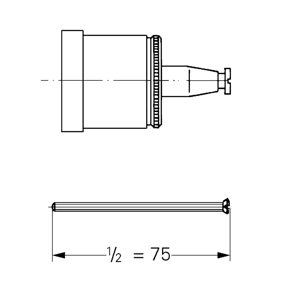 Grohe Verlängerungsset für Grohmix-Thermostate, 40mm, Gold, 06086G00... GROHE-06086G00  (Abb. 2)