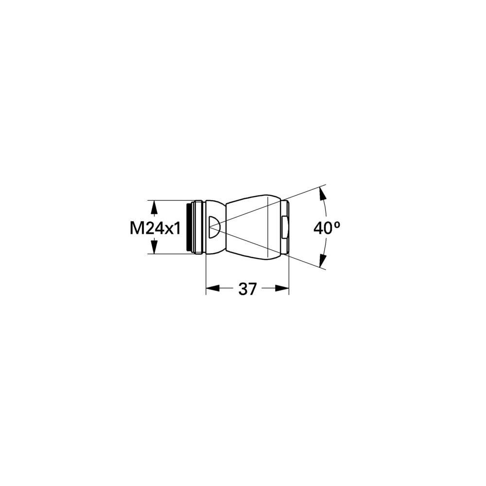 Grohe Mousseur mit Kugelgelenk, M24x1, Innengewinde, Gold, 07784G00... GROHE-07784G00 4005176090509 (Abb. 3)