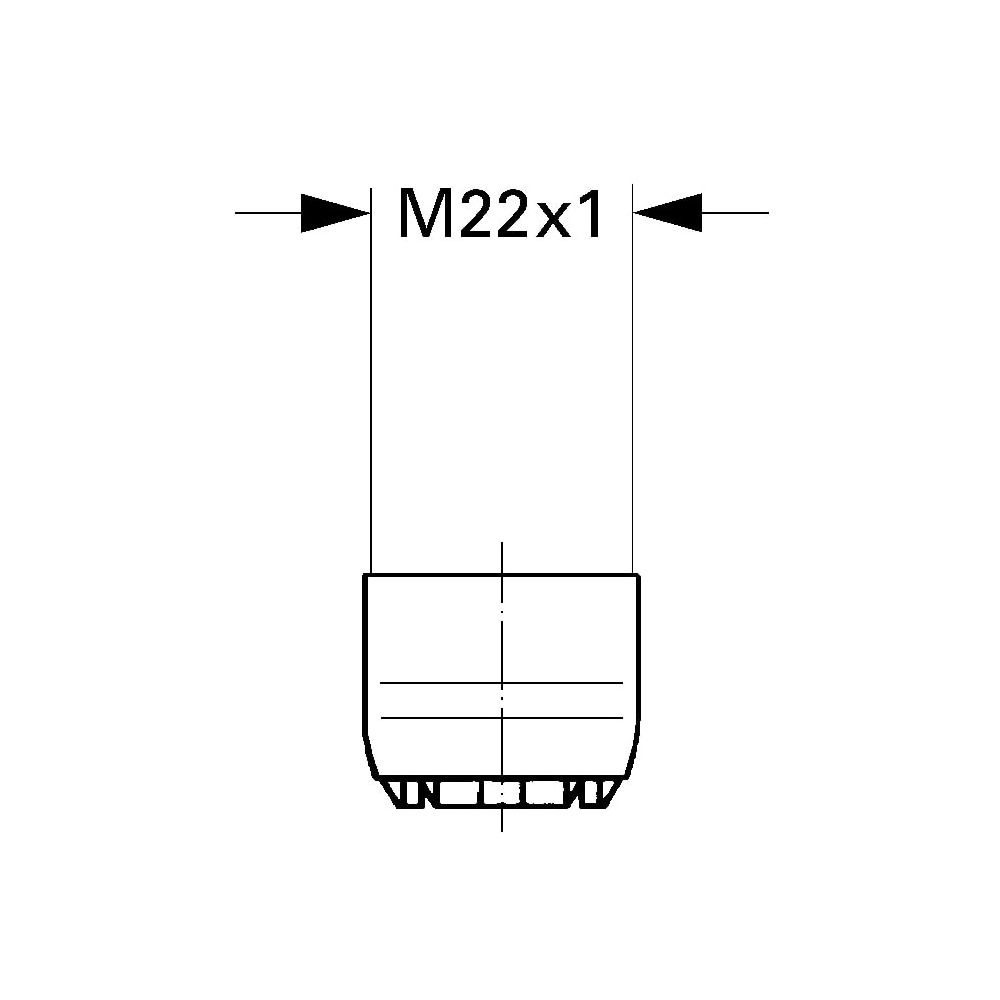 Grohe Strahlregler, Niederdruck, M22x1, Weiß, 08599L00... GROHE-08599L00 4005176019838 (Abb. 3)