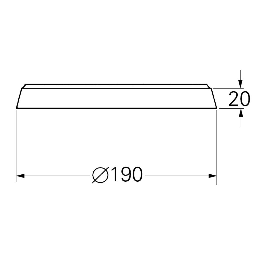 Grohe Distanzstück für Automatic 2000 für zu flachen Einbau, Weiß, 08935L00... GROHE-08935L00  (Abb. 3)