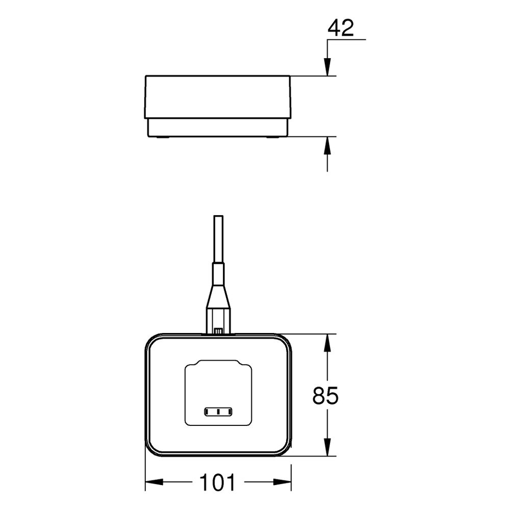 Grohe Ladegerät Purefoam mit Netzteil, Weiß, 1033849990... GROHE-1033849990 4067393076889 (Abb. 3)