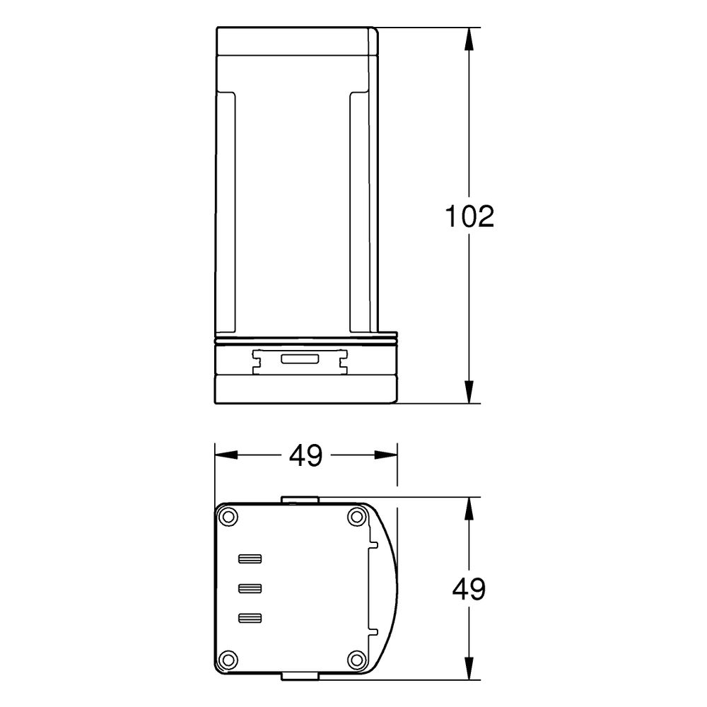 Grohe Lithium-Ionen-Akku für Purefoam, Akkugehäuse-Abdeckung Schwarz, 1050769990... GROHE-1050769990 4067393047742 (Abb. 3)