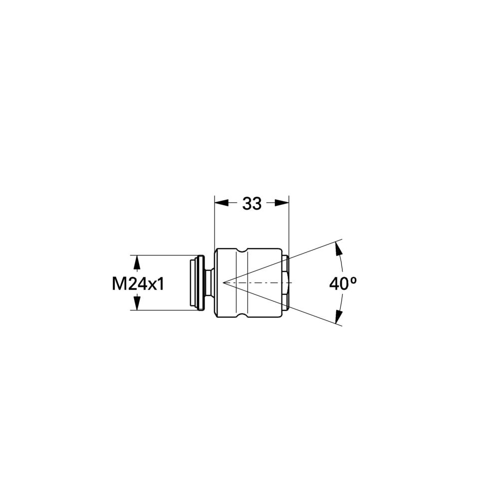 Grohe Mousseur Strahlregler, M24x1, mit Kugelgelenk, Edelmessing, 13902Z00... GROHE-13902Z00  (Abb. 3)