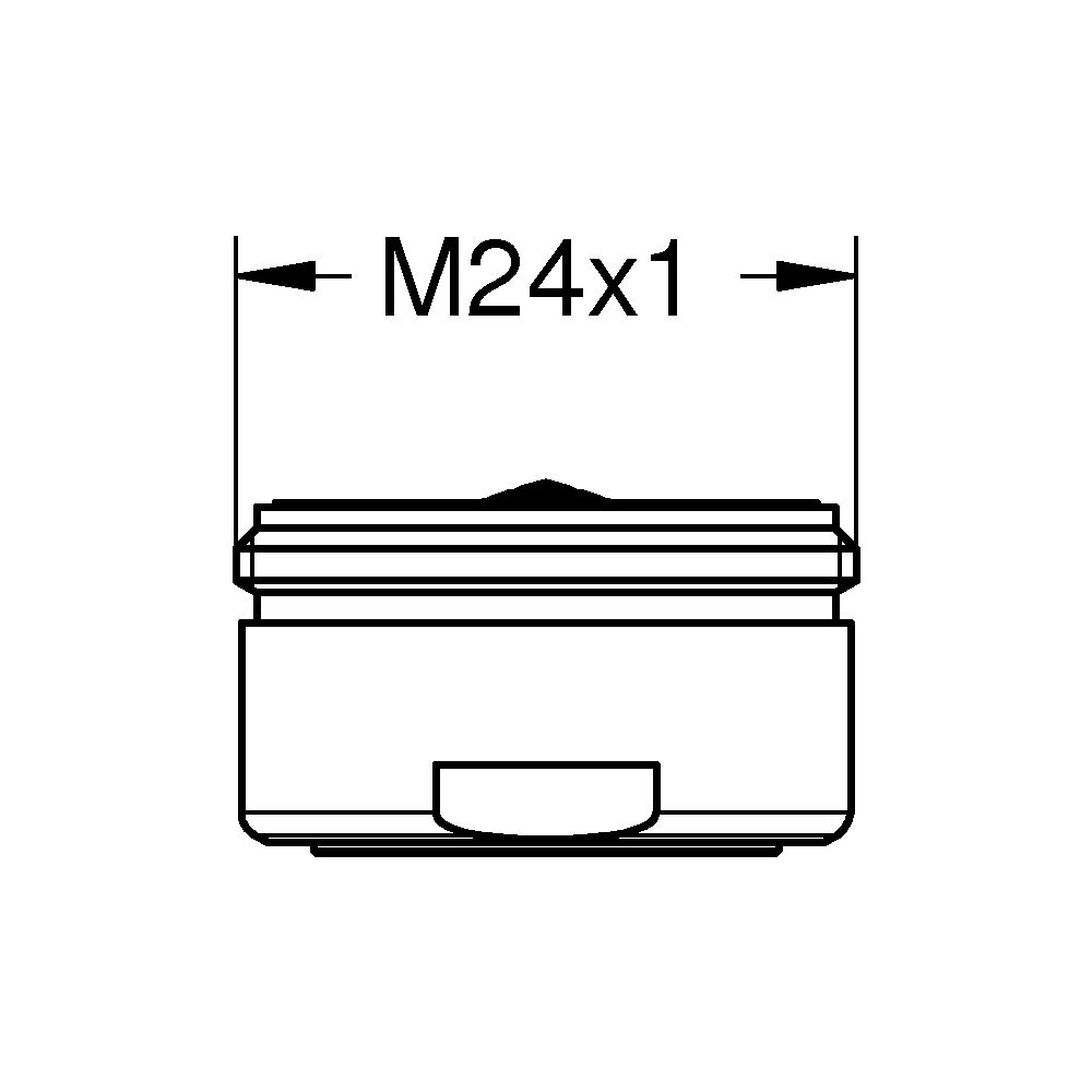 Grohe Mousseur-Strahlregler, Außengewinde M24x1, Durchflussklasse D, 34,8-37,8l/min bei... GROHE-13941KF0 4067393030591 (Abb. 3)