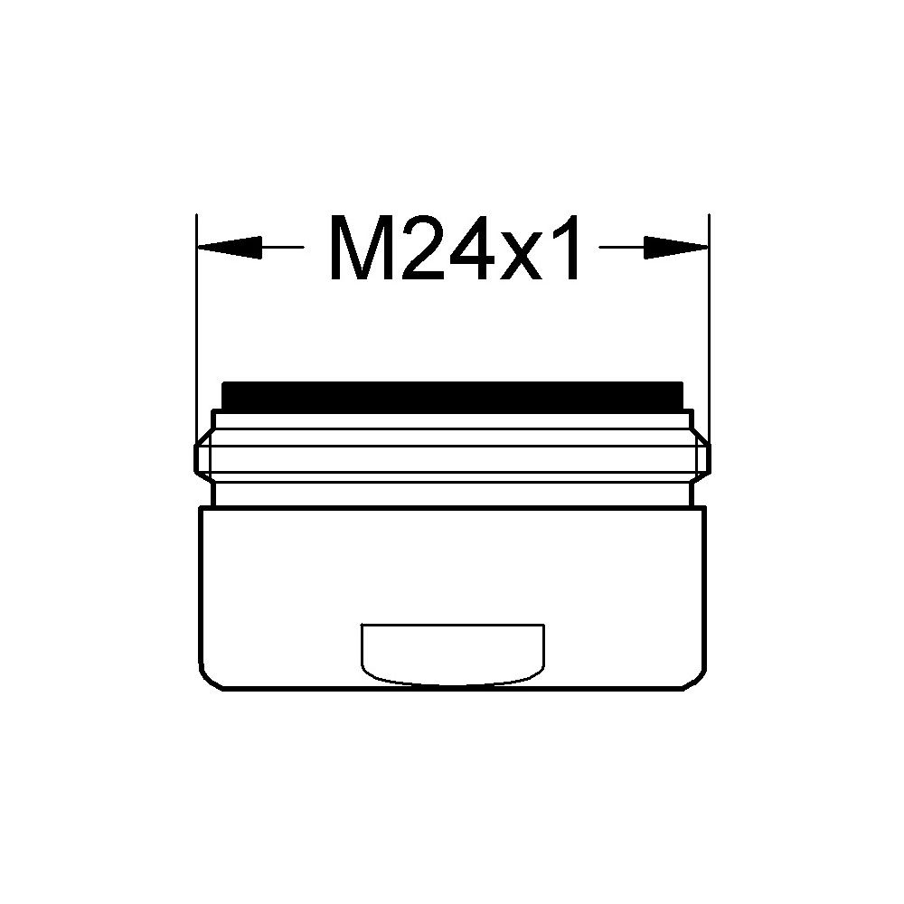 Grohe Laminar Strahlregler, M24x1, 7,5-9,0l/min bei 3 bar, Weiß, 13960L00... GROHE-13960L00 4005176175091 (Abb. 3)