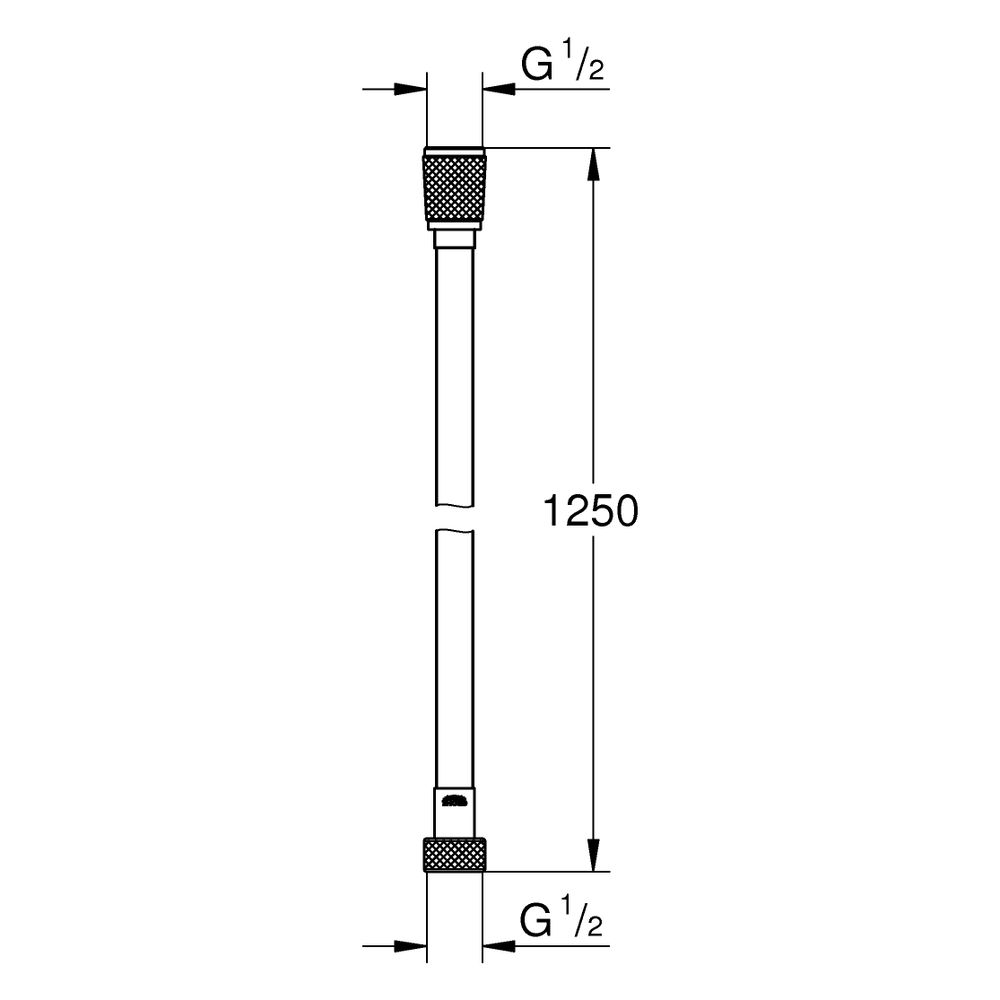 Grohe Silverflex Long-Life Brauseschlauch, 1.250mm, mit TwistStop, Chrom, 26335001... GROHE-26335001 4005176775321 (Abb. 3)