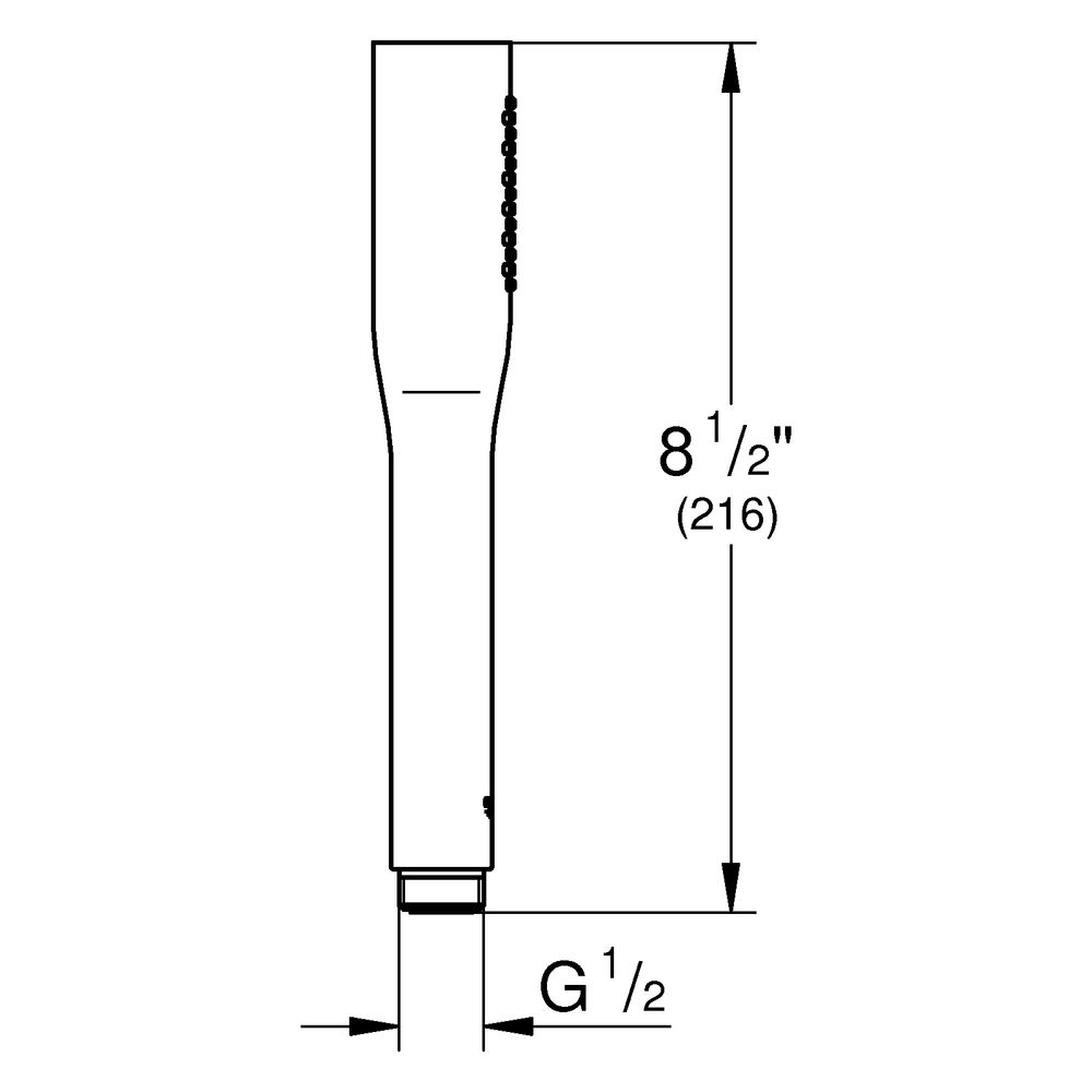 Grohe Euphoria Cosmopolitan Stick Handbrause 1 Strahlart, max. Durchfluss 8l/min bei 3... GROHE-274002430 4067393106760 (Abb. 3)