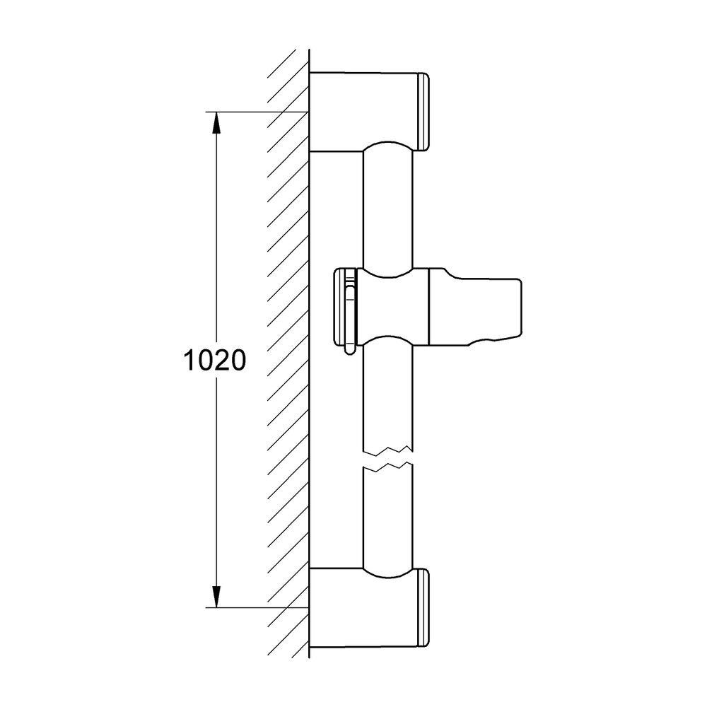 Grohe Relexa Brausestange, Wandmontage, 1000mm, Chrom, 28621000... GROHE-28621000 4005176041273 (Abb. 3)