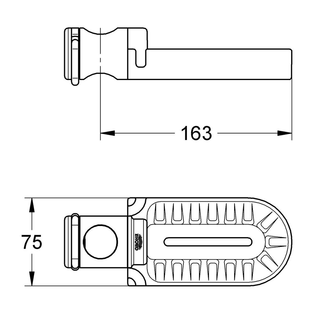 Grohe Relexa Seifenschale, mit Wasserablauf, Kunststoff, Chrom, 28631000... GROHE-28631000 4005176019142 (Abb. 3)