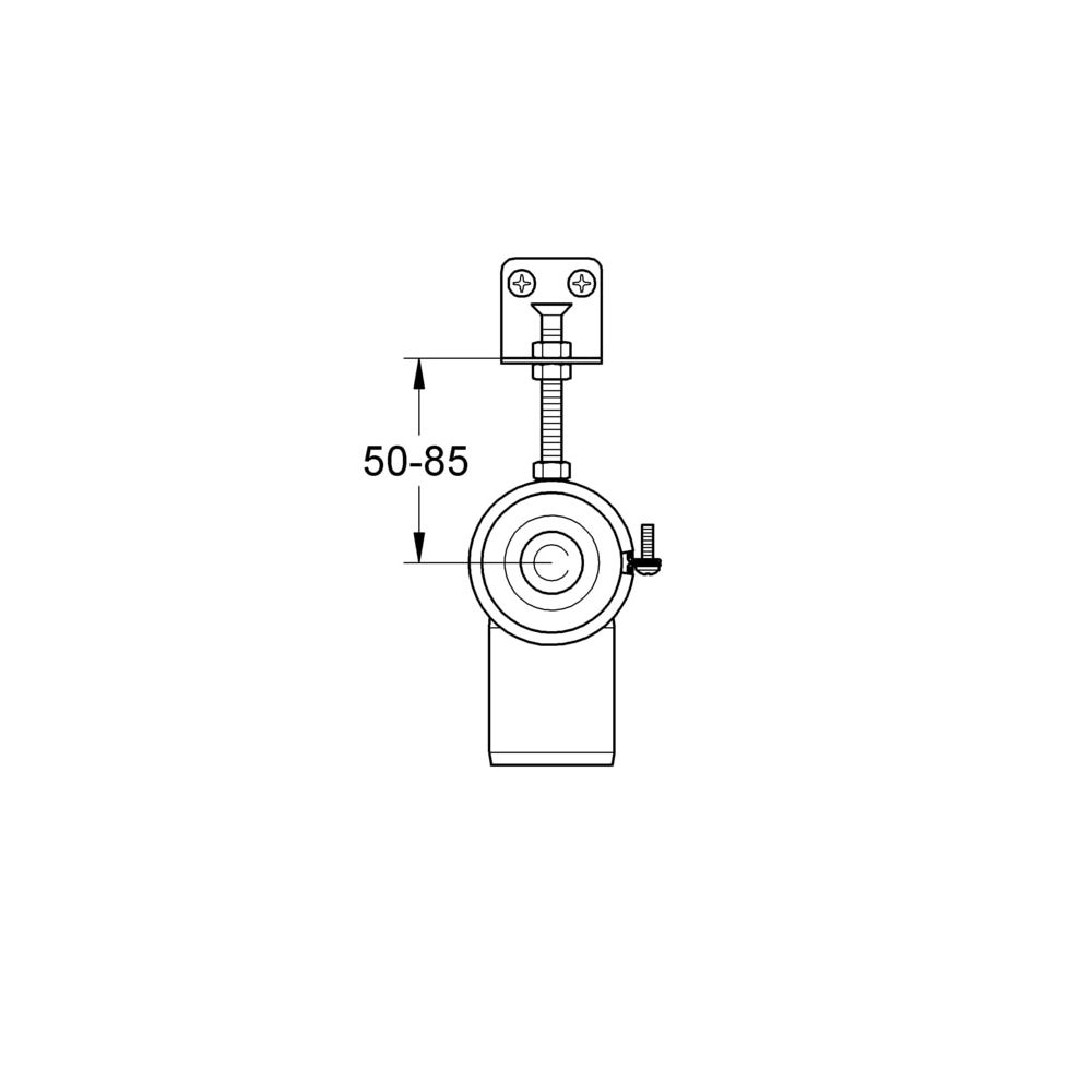 Grohe Rapid Pro Ablaufschelle, DN 50 mit Dämmgummi für Armaturenhalterung, 39051000... GROHE-39051000  (Abb. 3)