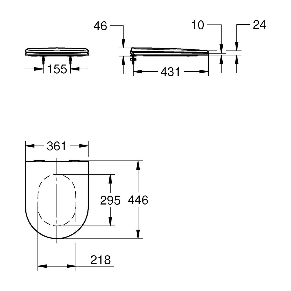 Grohe Essence WC-Sitz Keramik mit Deckel SoftClose Alpinweiß... GROHE-39577001 4067393022152 (Abb. 2)