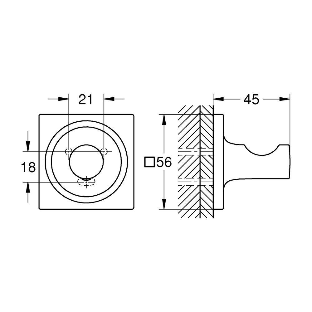 Grohe Allure Bademantelhaken, Cool Sunrise... GROHE-40284GL1 4005176531972 (Abb. 3)