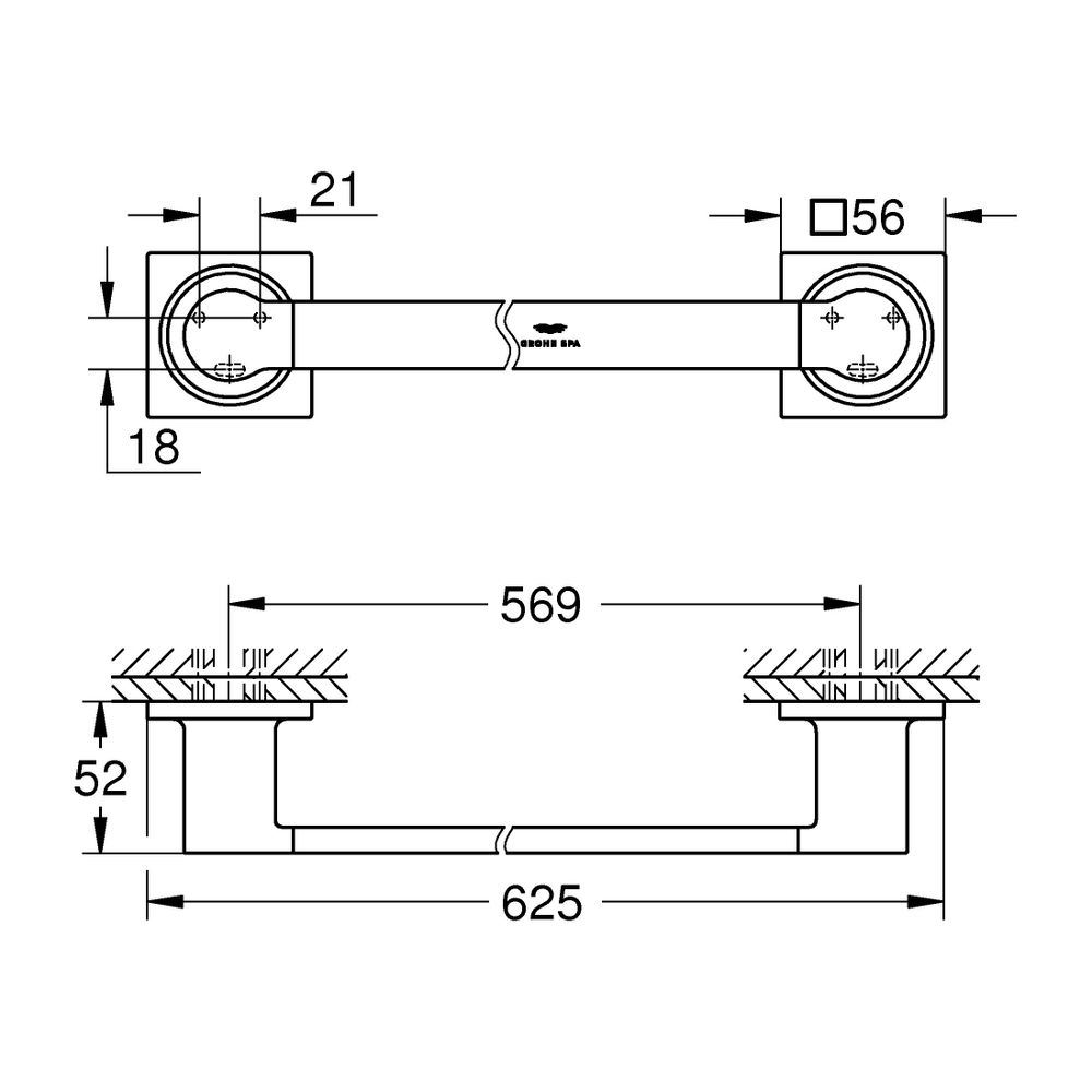 Grohe Allure Badetuchhalter, Supersteel... GROHE-40341DC1 4005176953613 (Abb. 3)
