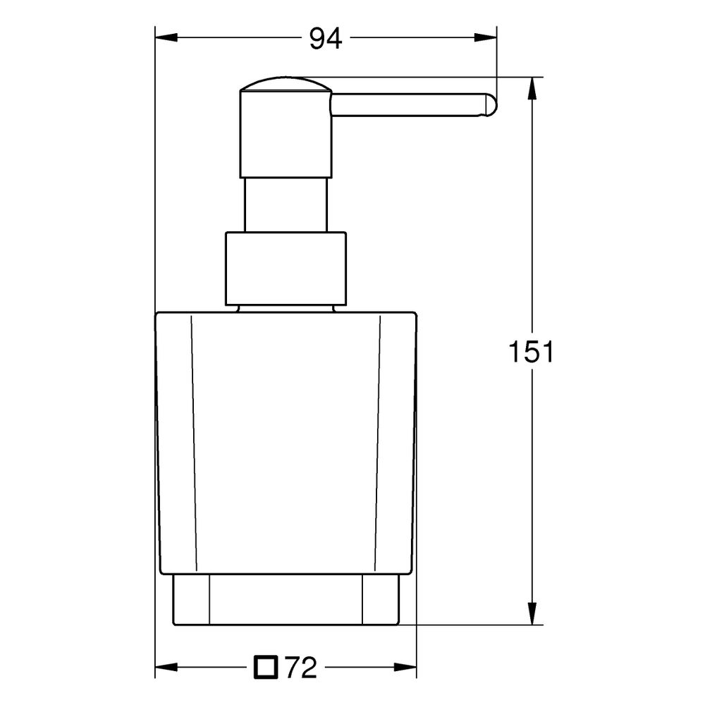 Grohe Selection Cube Seifenspender für Selection Cube Halter, Mattschwarz, 408052430... GROHE-408052430 4067393083344 (Abb. 3)