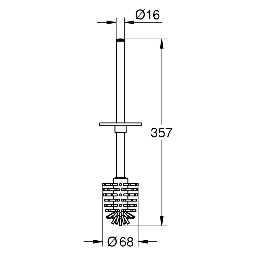 Grohe Selection Cube Ersatzbürste für Bürstengarnitur, Phantom Black, 40868KF0... GROHE-40868KF0 4067393031369 (Abb. 3)