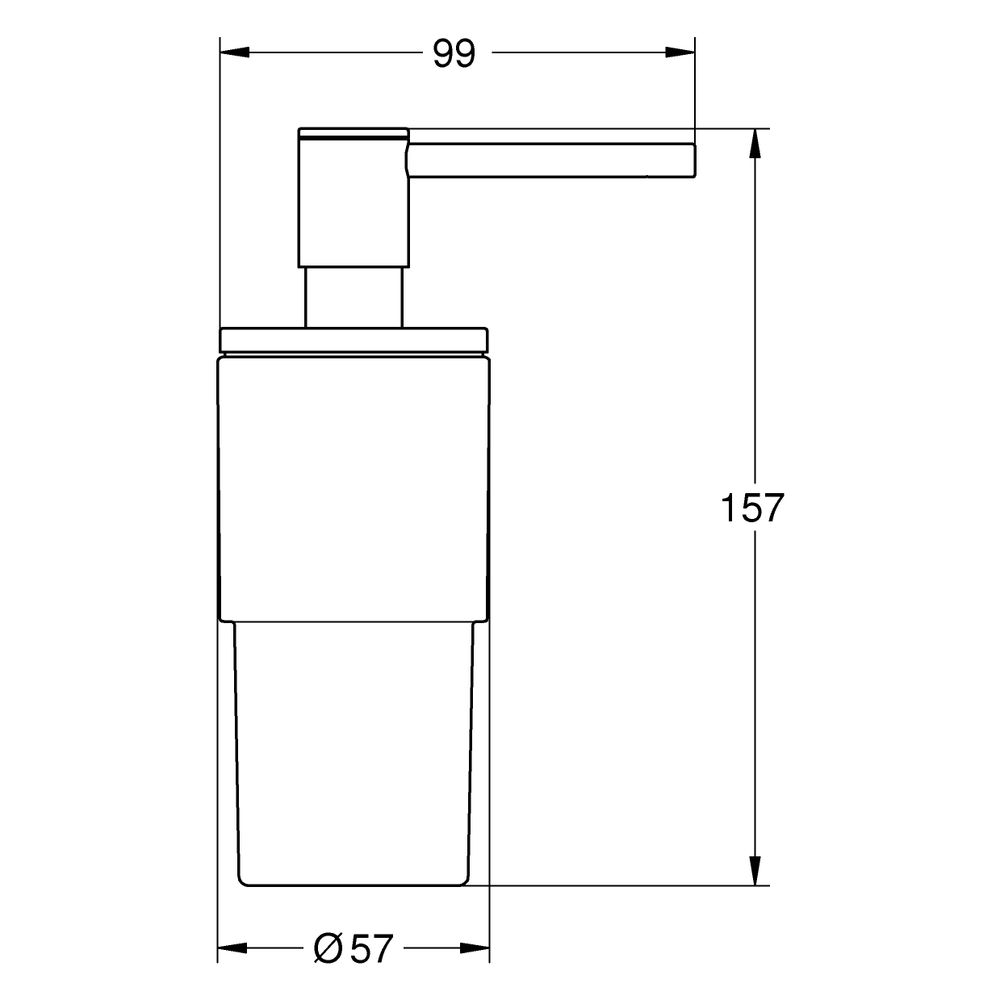 Grohe Allure/Atrio Seifenspender, Satin Steel, 40886MS0... GROHE-40886MS0 4005176946110 (Abb. 3)