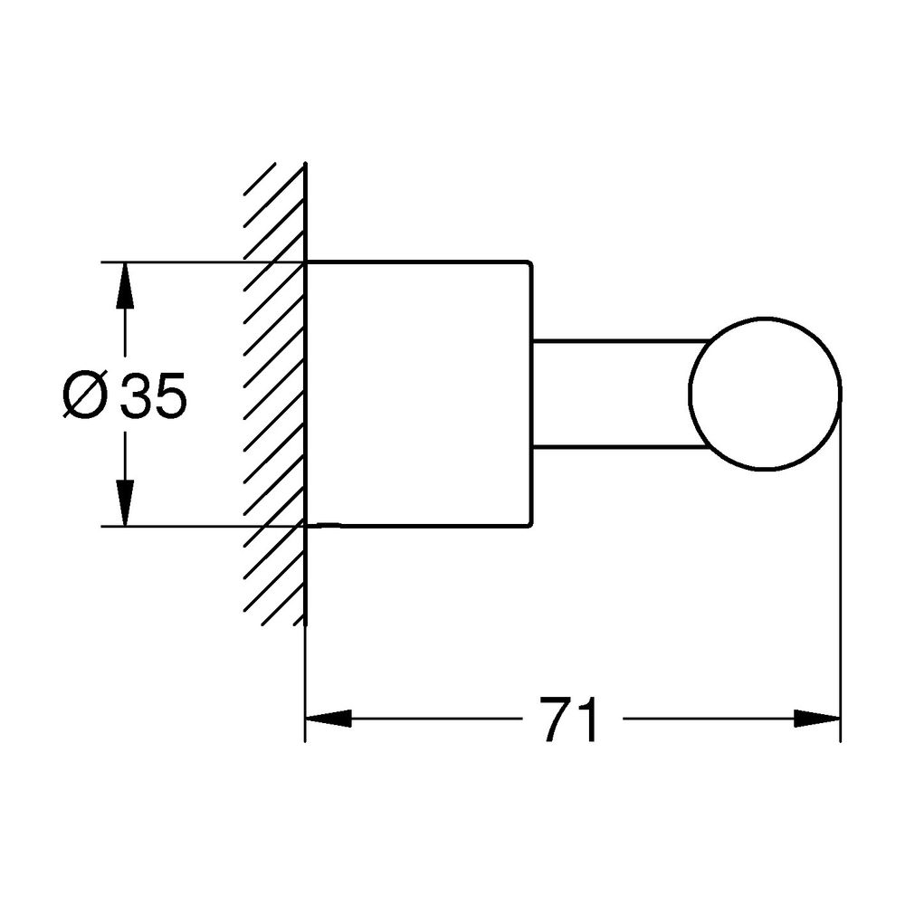 Grohe Atrio Bademantelhaken, Warm Sunset gebürstet... GROHE-40890DL0 4005176952777 (Abb. 3)