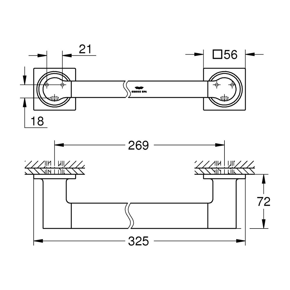 Grohe Allure Wannengriff Cool Sunrise, 40955GL1... GROHE-40955GL1 4005176531873 (Abb. 3)