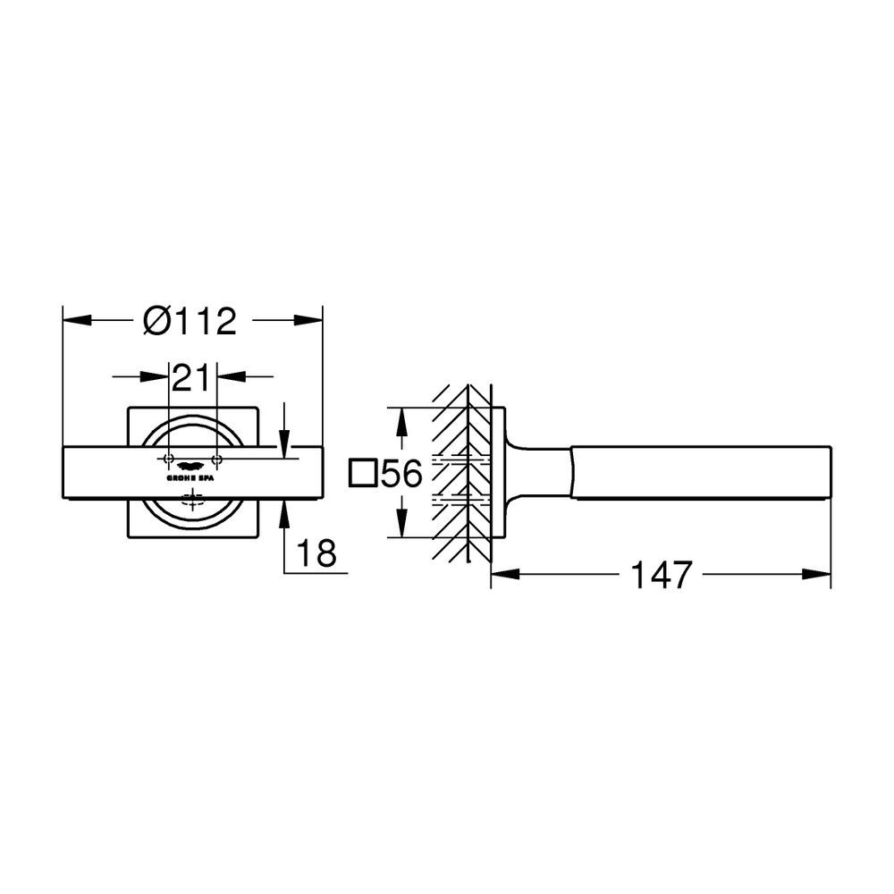 Grohe Allure Halter Cool Sunrise für Seifenschale/Föneinsatz... GROHE-40963GL1 4005176530944 (Abb. 3)