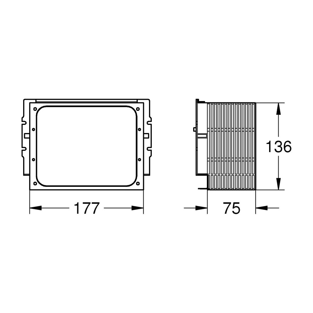Grohe Revisionsschacht für Spülkasten 0,82m, 42326000... GROHE-42326000 4005176838699 (Abb. 3)