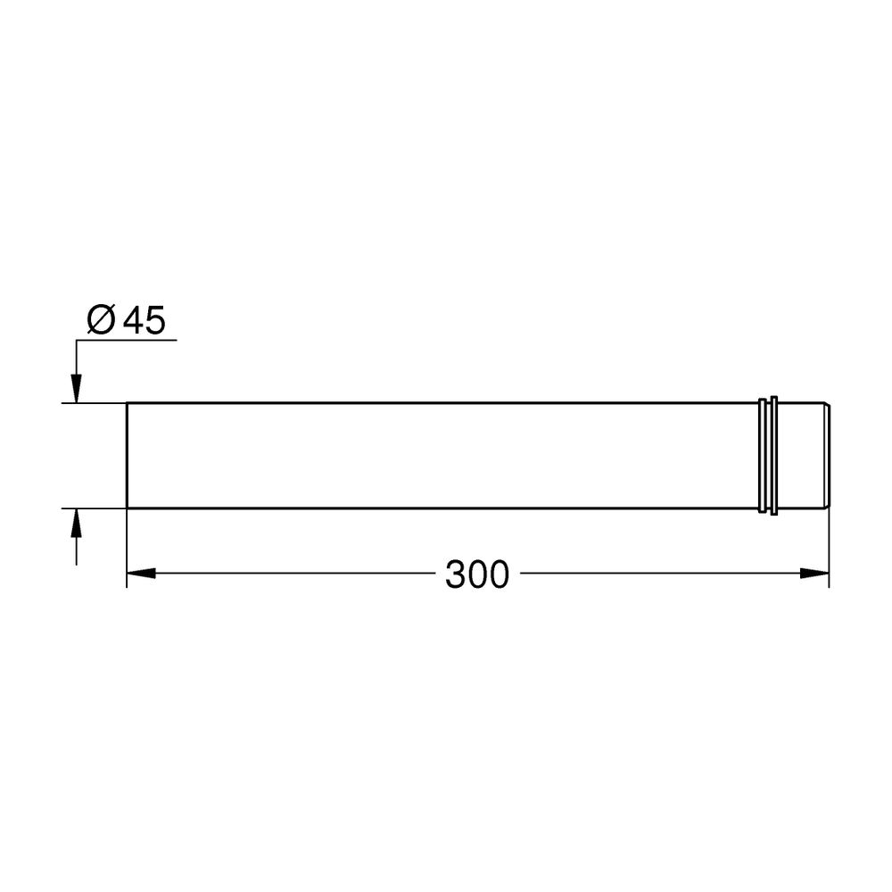 Grohe Abgangsbogen 300mm lang, 43352000... GROHE-43352000 4005176832413 (Abb. 3)