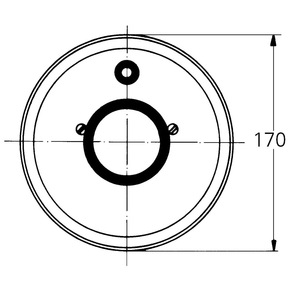 Grohe Rosette, D 170mm, Bronze, 46057B00... GROHE-46057B00  (Abb. 2)