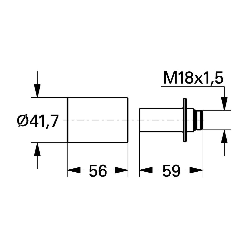 Grohe Verlängerungsset für Standmontage, 50mm, Chrom, 46261000... GROHE-46261000 4005176059988 (Abb. 3)