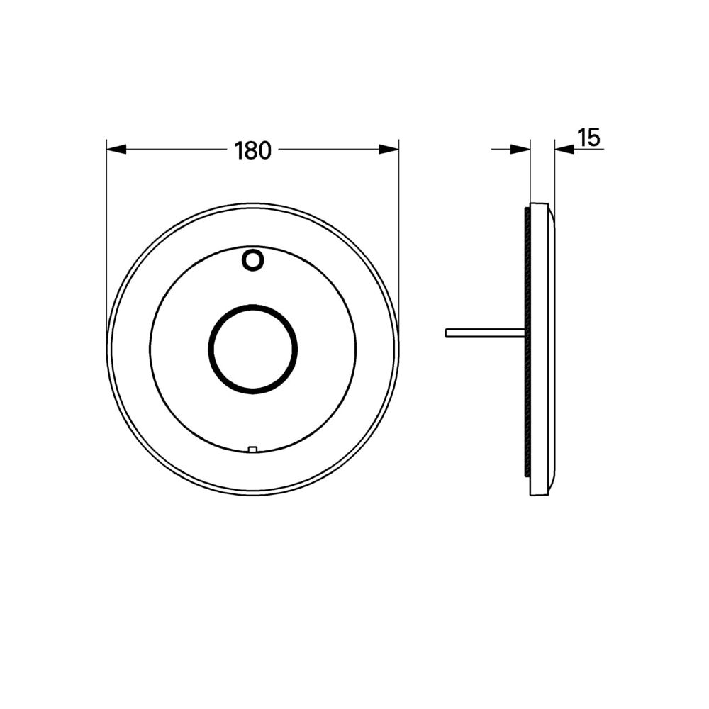 Grohe Rosette, D 180mm für Eurowing Fertigmontageset Wanne, Weiß, 46365L00... GROHE-46365L00  (Abb. 3)