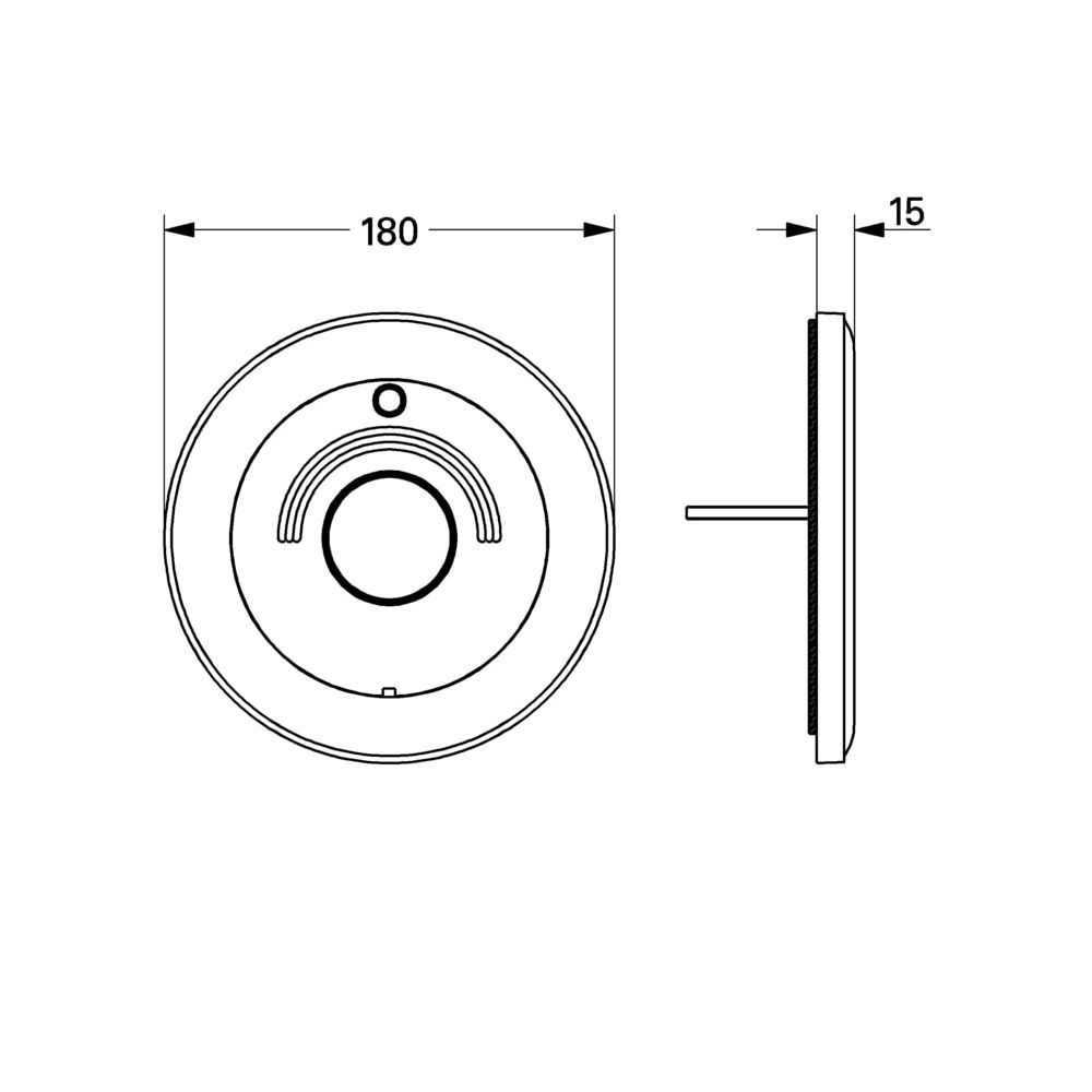 Grohe Rosette, D 180mm für Europlus Fertigmontageset Wanne, Aranja/Gold, 46367AG0... GROHE-46367AG0  (Abb. 3)