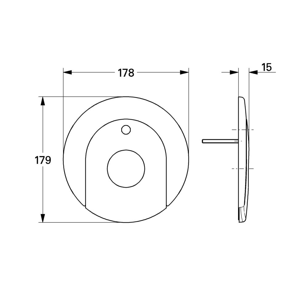 Grohe Rosette für Europlus Fertigmontageset Wanne, Alpinweiß, 46420L00... GROHE-46420L00  (Abb. 3)
